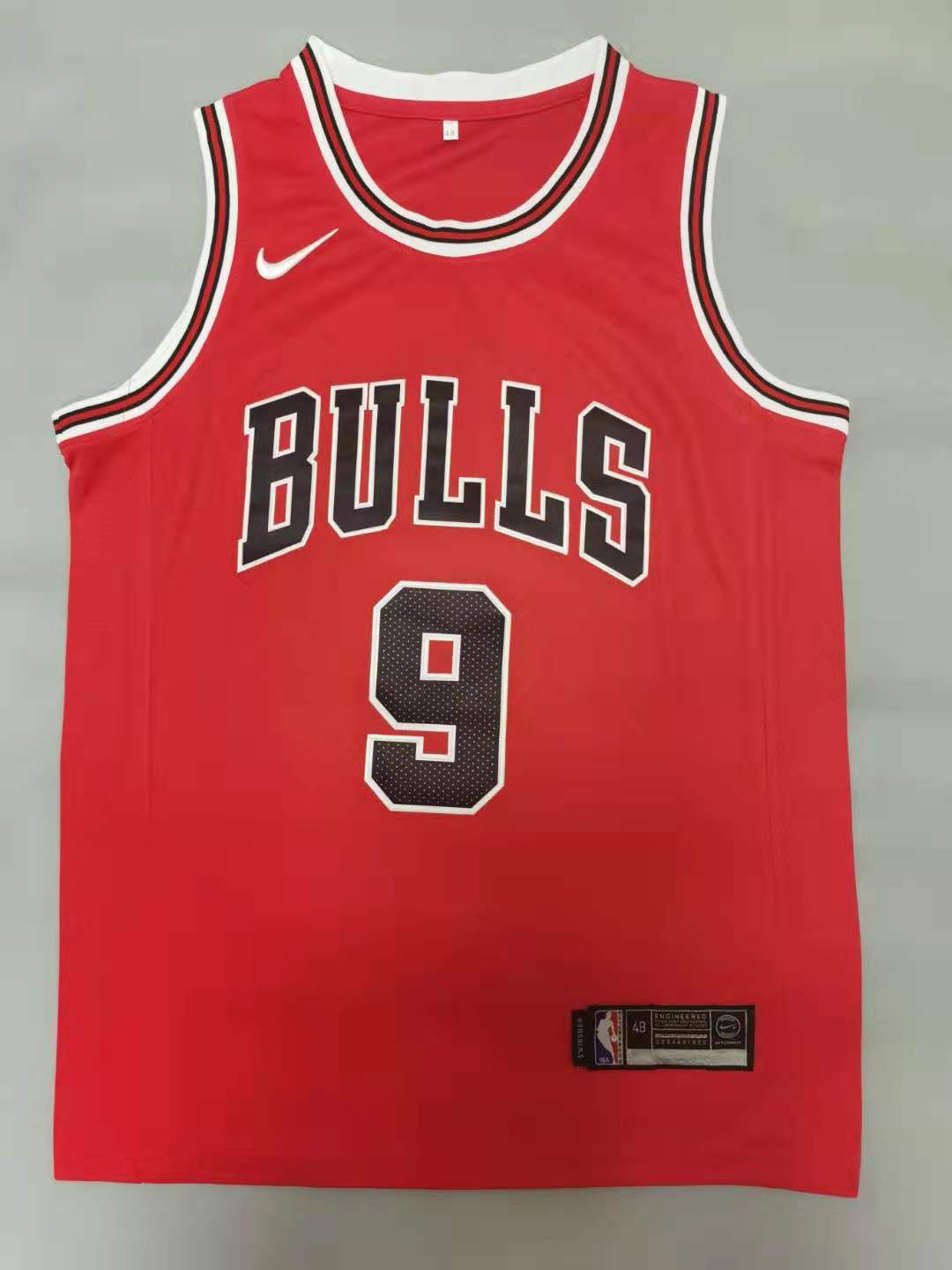 Men Chicago Bulls 9 Vucevic Red 2021 Nike Game NBA Jersey